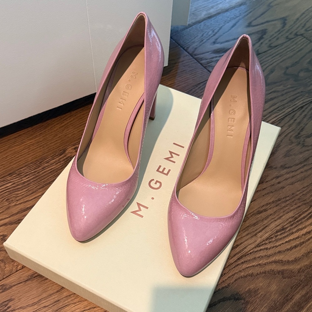 M. Gemi Blush Patent Leather Pumps